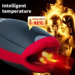 Fiery Red Lips Male Masturbator