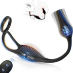 Remote Control 3 In 1 Male Sex Toys Vibrating Cock Ring Prostate Massager 7 Modes Anal Toys Butt Plug G Spot Vibrator Dildo