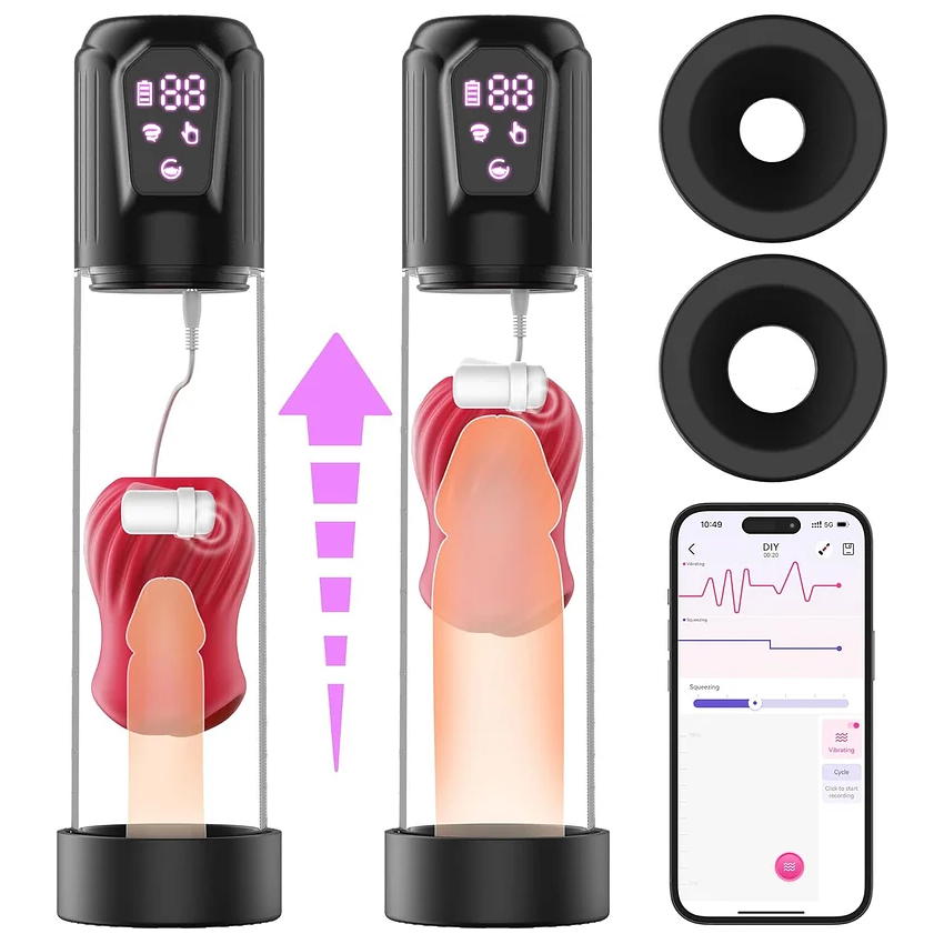 Automatic Sucking Men Penis Pump 5 Vibration & Suction Pocket Pussy Male Stroker