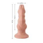【B3G1F】8.1-Inch Silicone Lattices Design Suction Base Dildo