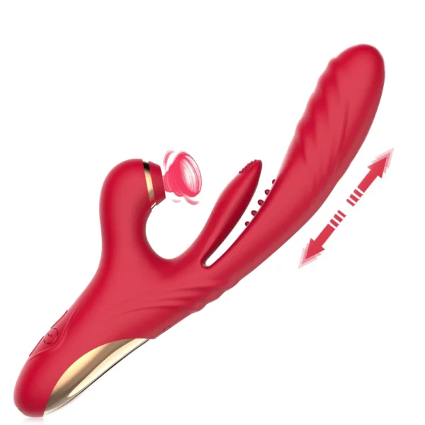 Evadne - 3-in 1 Thrusting & Suction Tongue Vibrator for Clit & G-spot