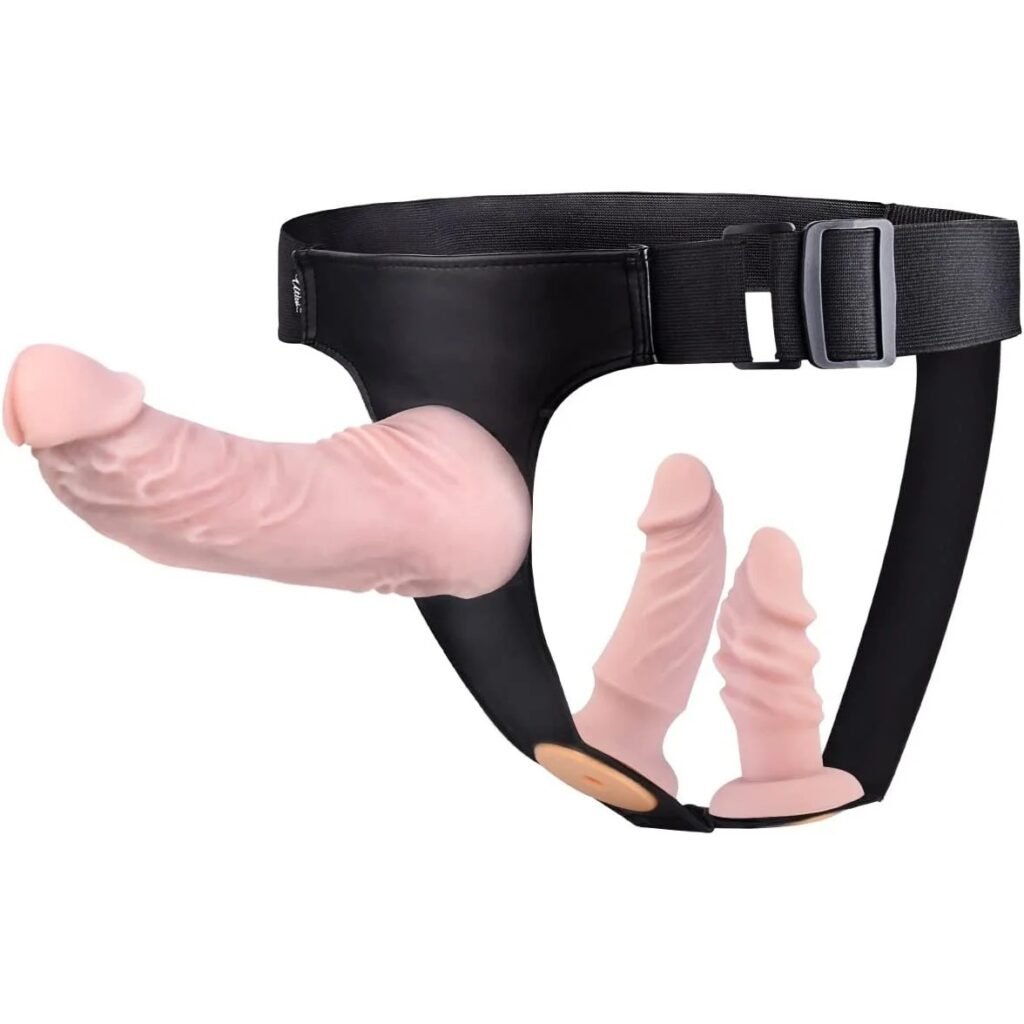 Strap-on Dildo 3 Removeable Silicone Dildos
