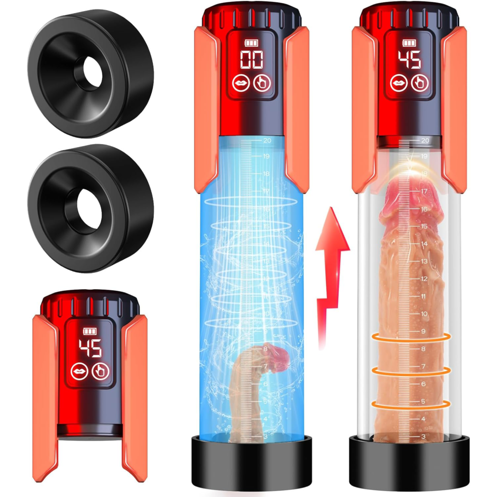 5 Suction Intensities Extended Erection and Air Pressure Device Automatic Penis